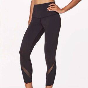 Lululemon Wunder Under High-Rise Crop 23" Luxtreme Roll Down Scallop